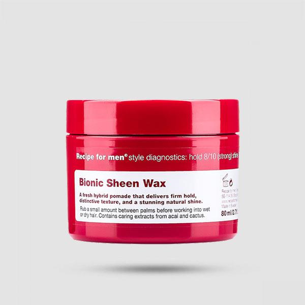 Κερί Για Μαλλιά - Recipe For Men
 - Bionic Sheen Wax 80ml