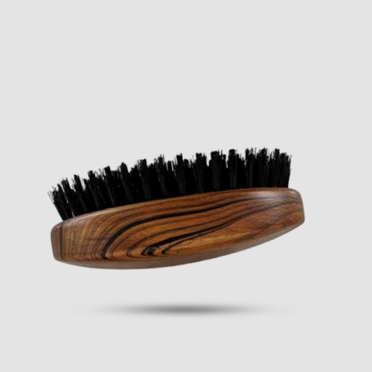 Military Wooden Matt Beardbrush With 100% Strong Natural Bristle