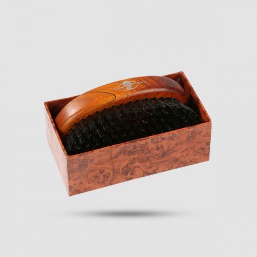 Military Wooden Matt Beardbrush With 100% Strong Natural Bristle