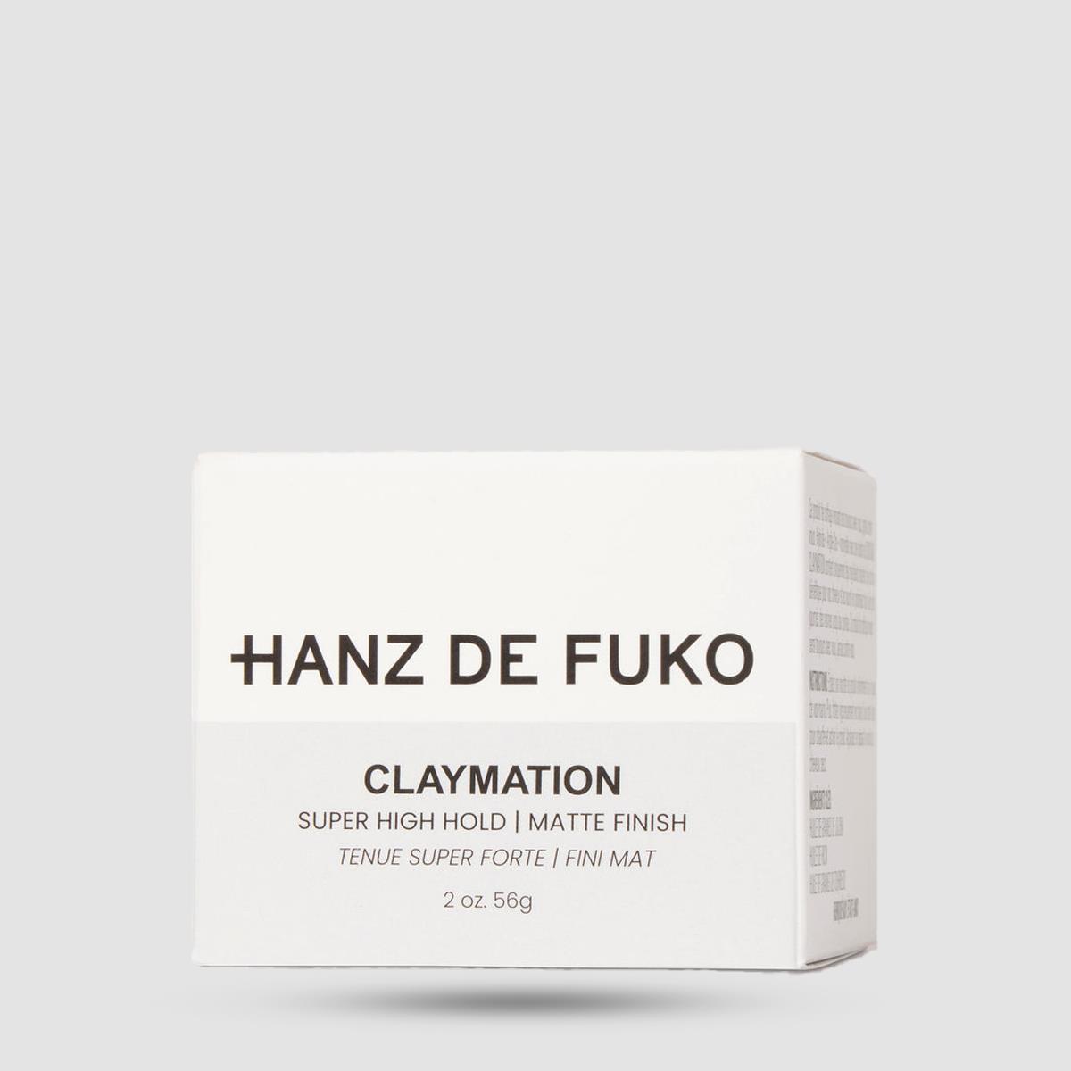 Πηλός Για Μαλλιά - Hanz De Fuko - Claymation 56g / 2oz.