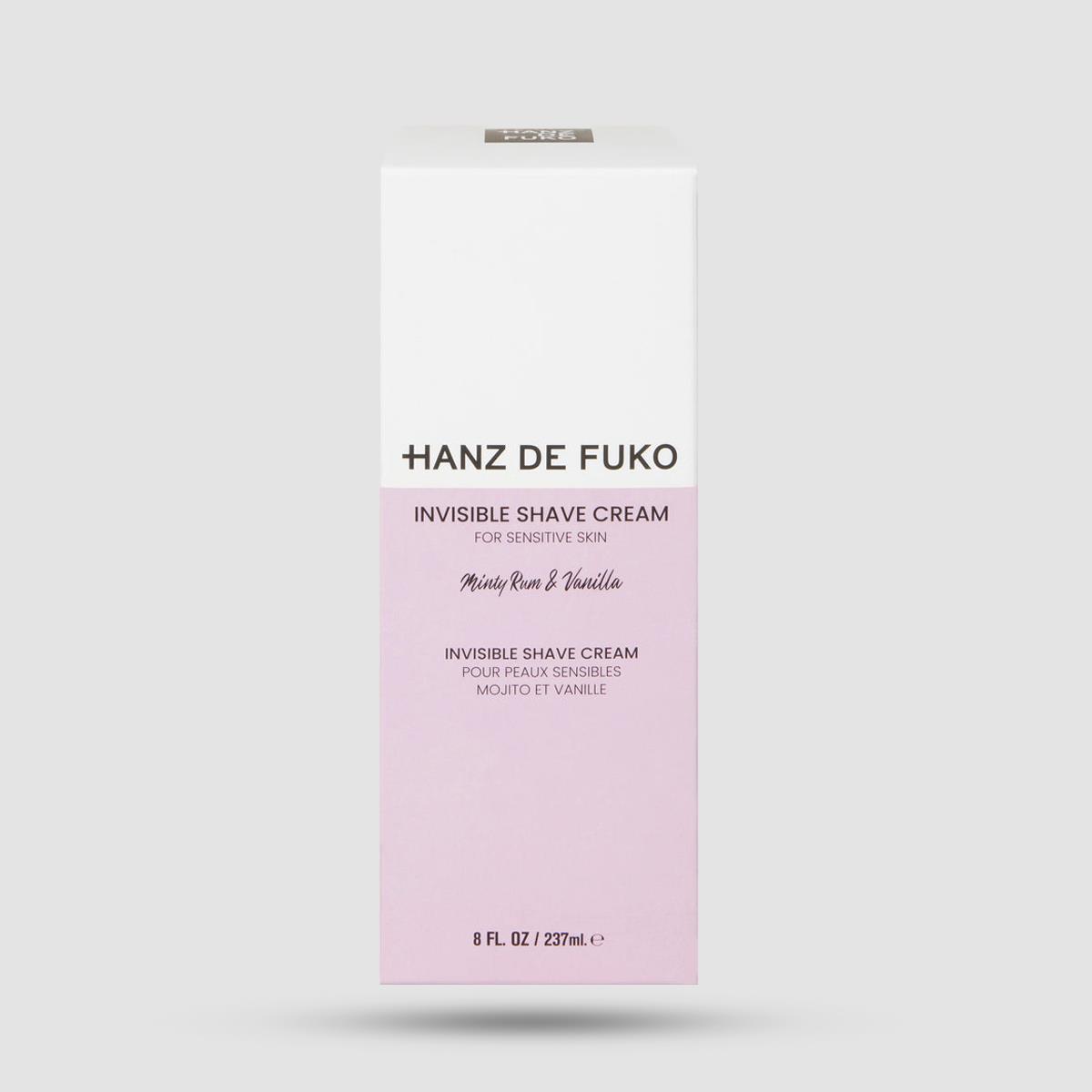 Shave Cream - Hanz De Fuko - Invisible 237ml / 8 fl.oz