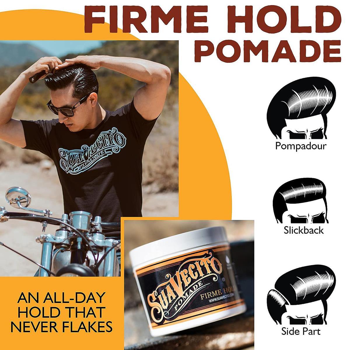 Πομάδα Για Μαλλιά - Suavecito -  Firme Hold Pomade 113g  / 4oz από την SUAVECITO - Πομάδα για Ευέλικτο Κράτημα και Λάμψη