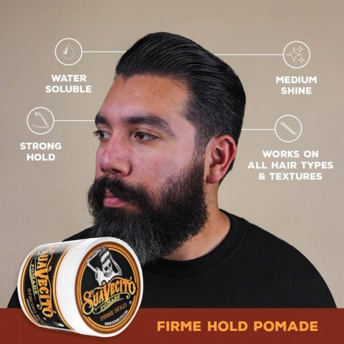 Πομάδα Για Μαλλιά - Suavecito -  Firme Hold Pomade 113g  / 4oz από την SUAVECITO - Πομάδα για Ευέλικτο Κράτημα και Λάμψη