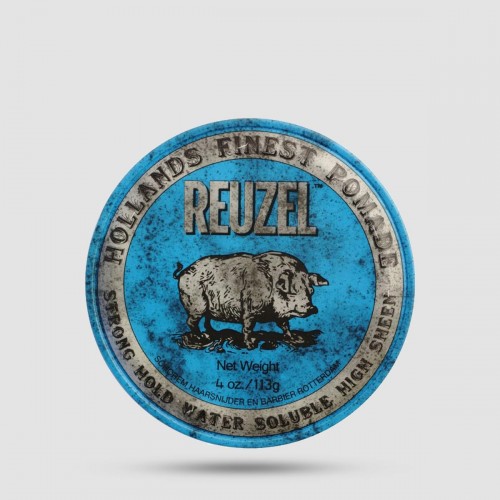 Blue Pomade - Reuzel - Strong Hold | High Sheen (Blue) 113g / 4oz