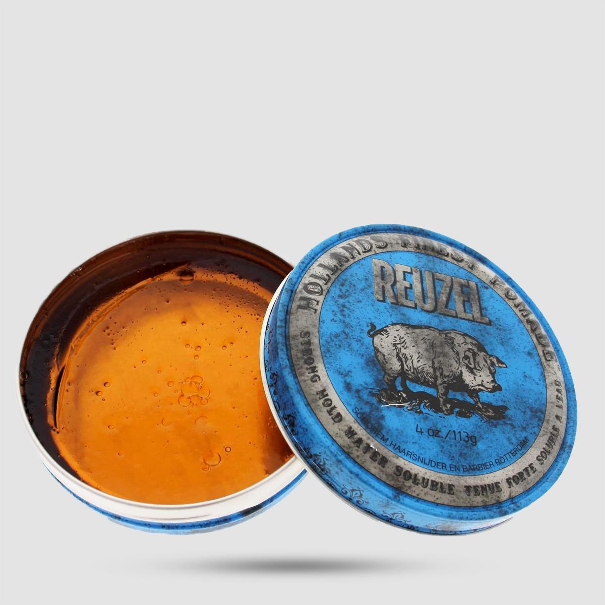 Blue Pomade - Reuzel - Strong Hold | High Sheen (Blue) 113g / 4oz