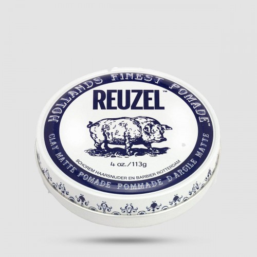 Clay Matte Pomade - Reuzel - Medium Hold | No Shine 113g / 4oz