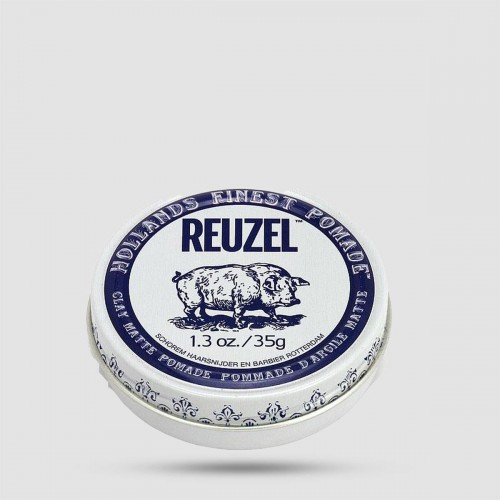 Clay Matte Pomade - Reuzel - Medium Hold | No Shine 35g / 1.3oz