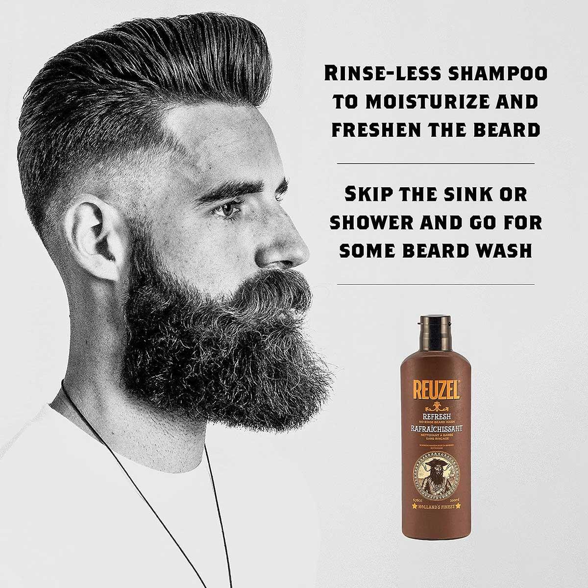 Beard Shampoo - Reuzel - Refresh No Rinse 200ml