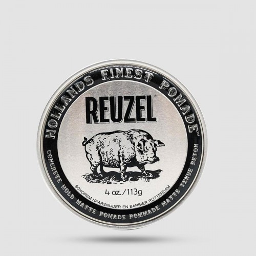 Concrete Hold Matte Pomade - Reuzel - Strong Hold | No Shine 113g/ 4oz