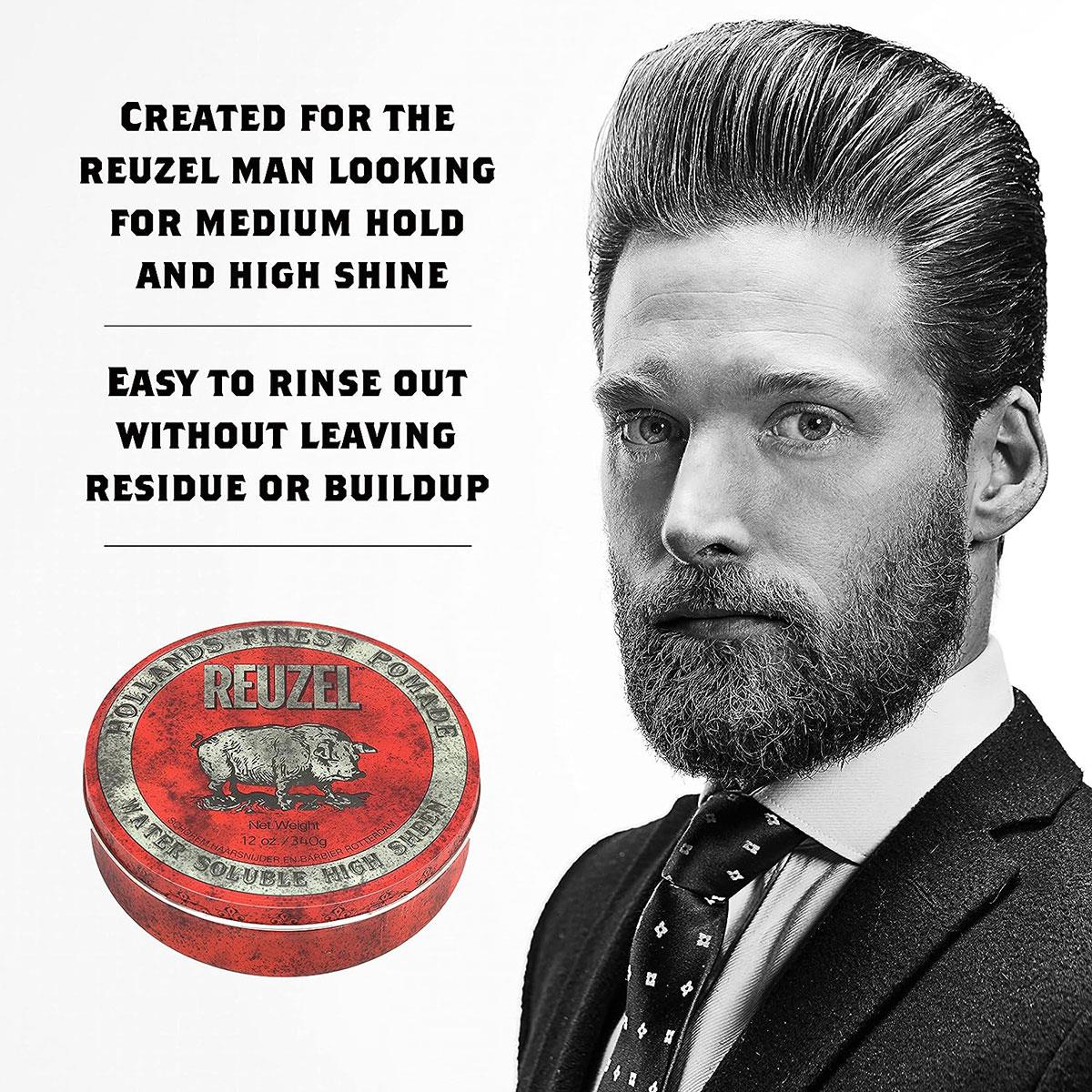 Red Pomade - Reuzel - Medium Hold | High Sheen (Red) 340g / 4oz