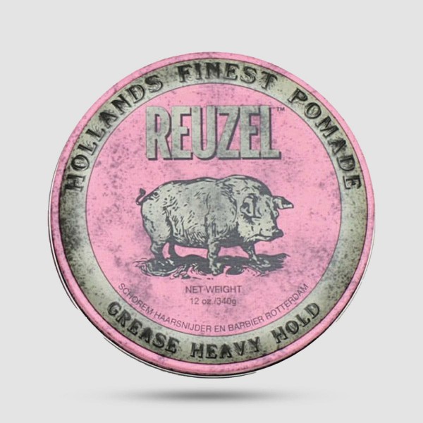 Pink Pomade Grease - Reuzel - Strong Hold | Medium Shine  340g / 12oz