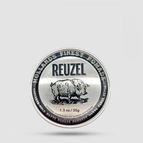 Concrete Hold Matte Pomade  - Reuzel - Strong Hold | No Shine 35g