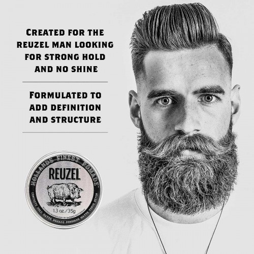 Concrete Hold Matte Pomade  - Reuzel - Strong Hold | No Shine 35g