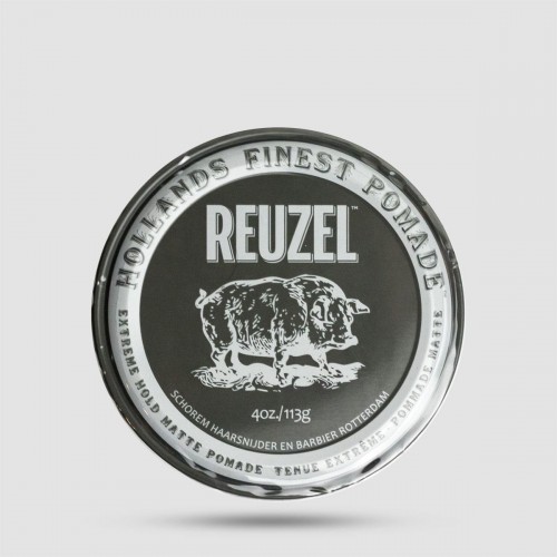 Extreme Hold Matte Pomade - Reuzel - Extreme Hold | No Shine 113g/ 4oz