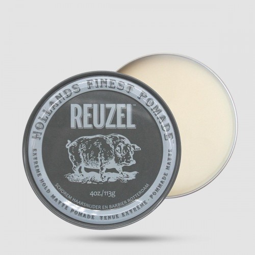 Extreme Hold Matte Pomade - Reuzel - Extreme Hold | No Shine 113g/ 4oz