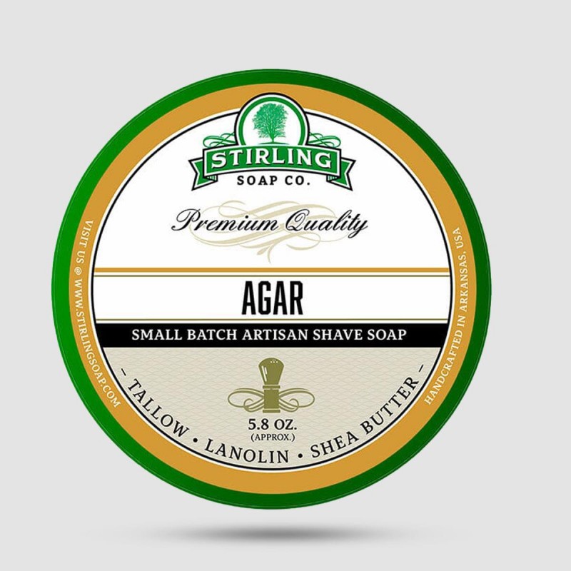 Shaving Soap - Stirling Soap Company - Agar 170ml