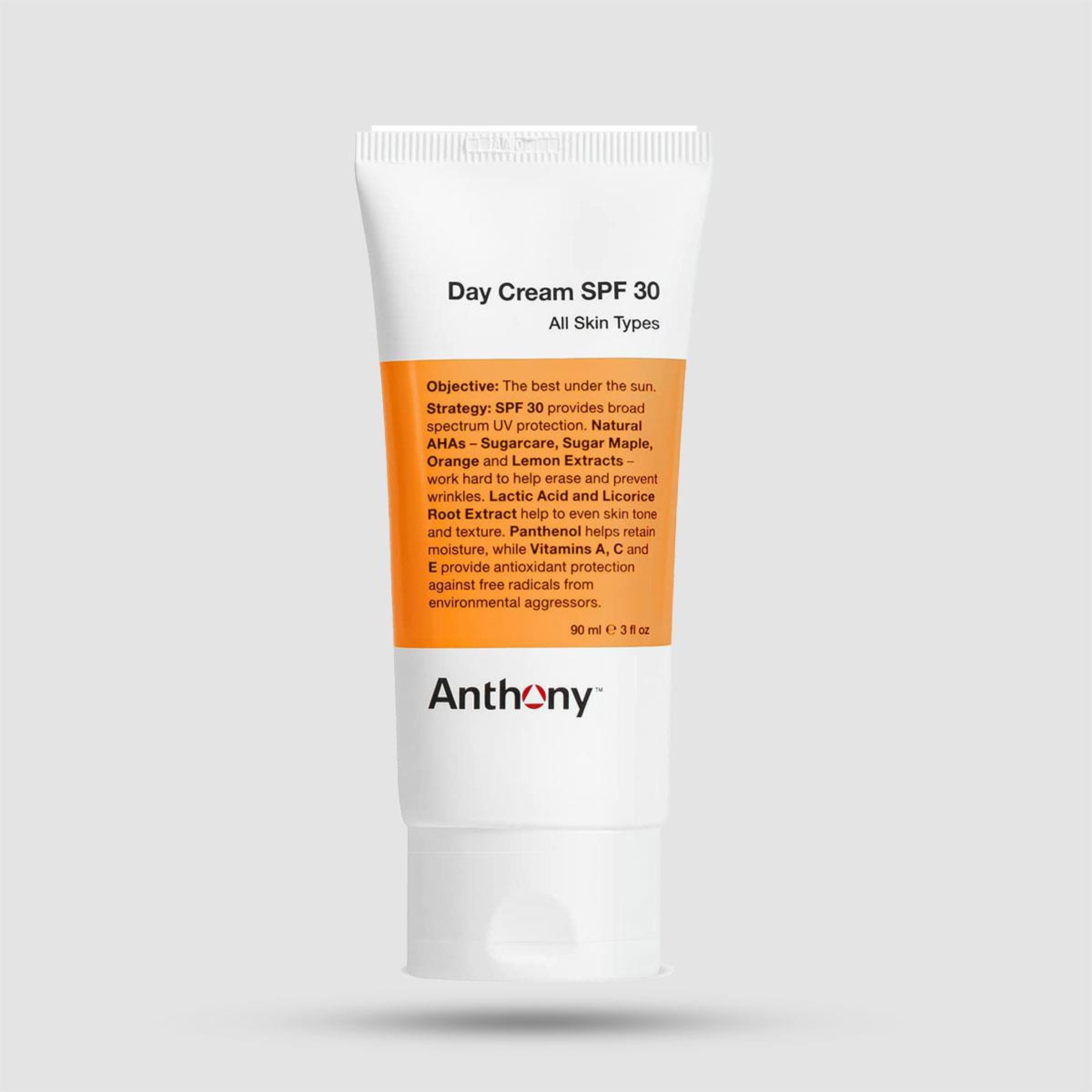 Anthony Broad Spectrum SPF 30 αντιηλιακή κρέμα 2-σε-1 με αντιγήρανση