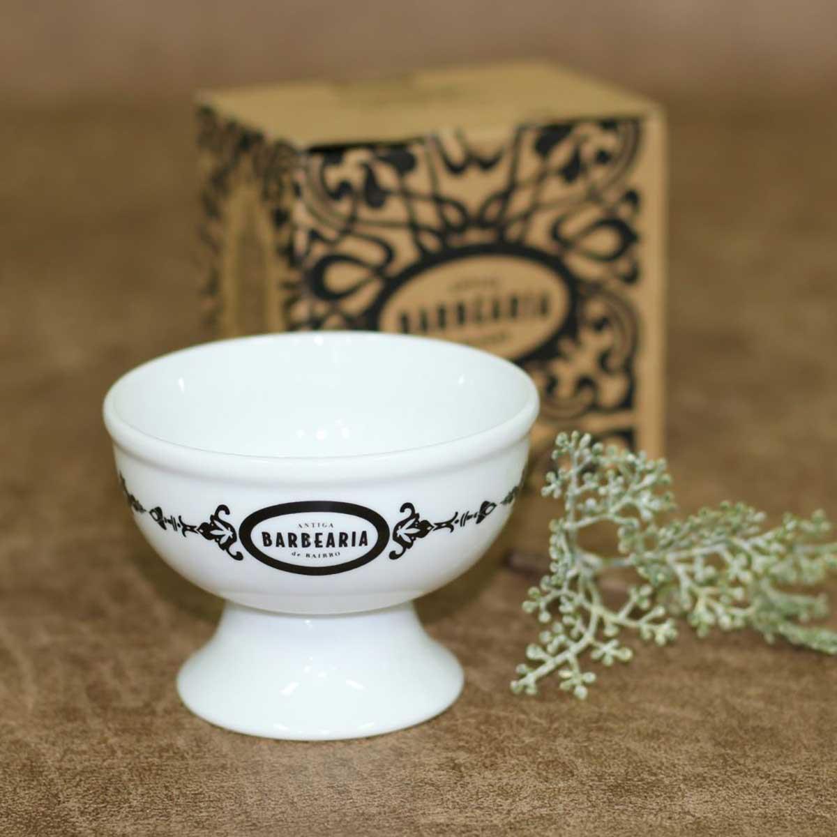 Shaving Bowl - Antiga Barbearia De Bairro - White Porcelain