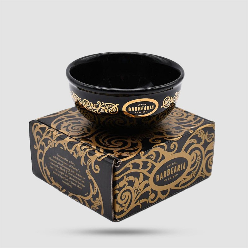 Shaving Bowl - Antiga Barbearia De Bairro - Black Porcelain