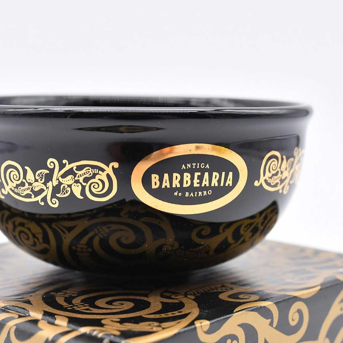 Shaving Bowl - Antiga Barbearia De Bairro - Black Porcelain