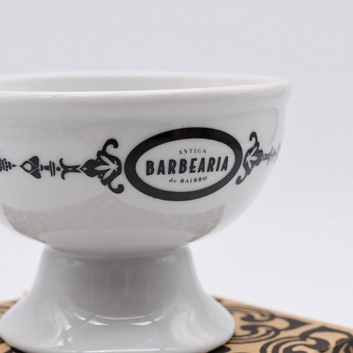 Shaving Bowl - Antiga Barbearia De Bairro - White Porcelain