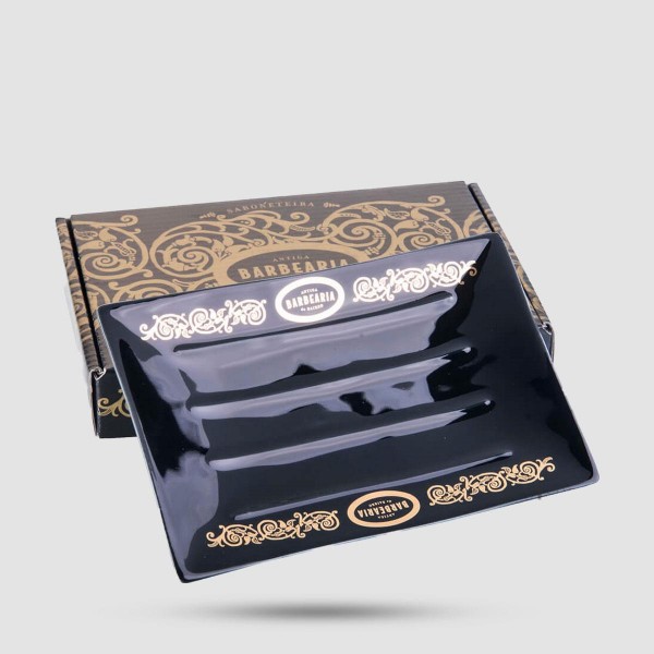 Soap Dish - Antiga Barbearia - Black & Gold