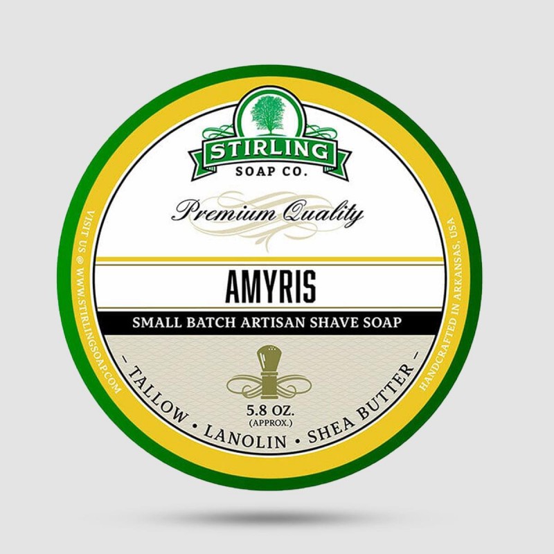 Shaving Soap - Stirling Soap Company - Amyris 170ml