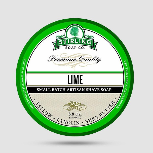 Σαπούνι Ξυρίσματος - Stirling Soap Company - Lime 170ml