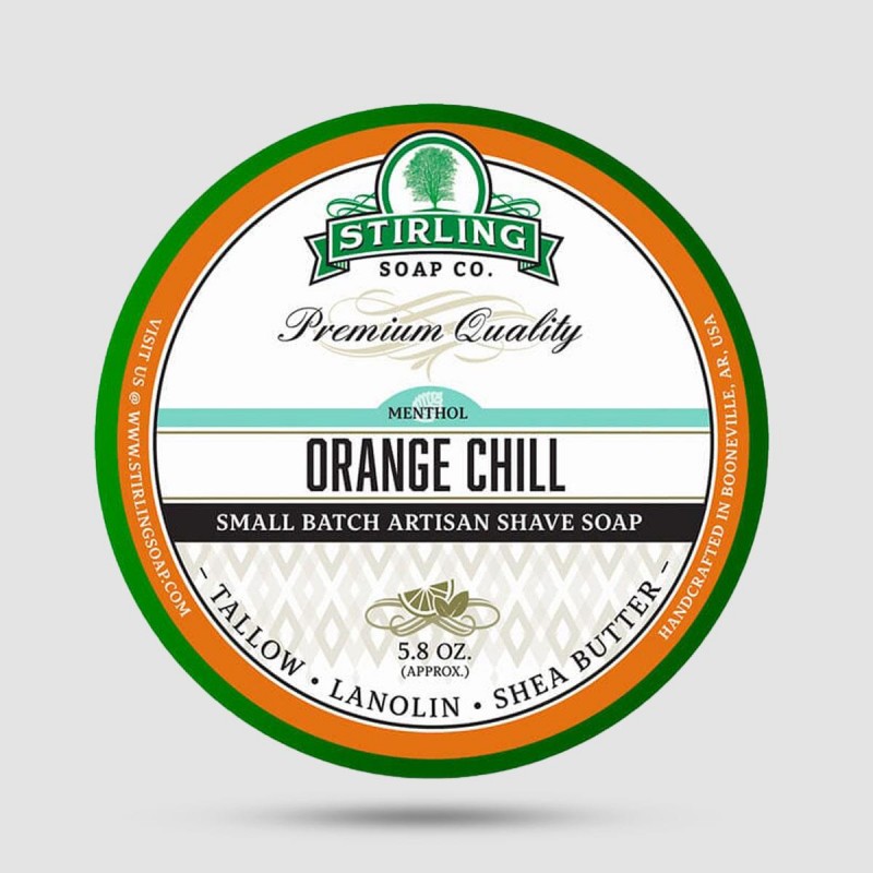 Shaving Soap - Stirling Soap Company - Orange Chill 170ml