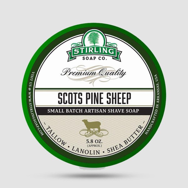 Σαπούνι Ξυρίσματος - Stirling Soap Company - Scots Pine Sheep 170ml