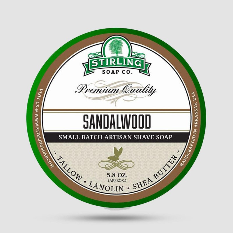 Shaving Soap - Stirling Soap Company - Sandalwood 170ml