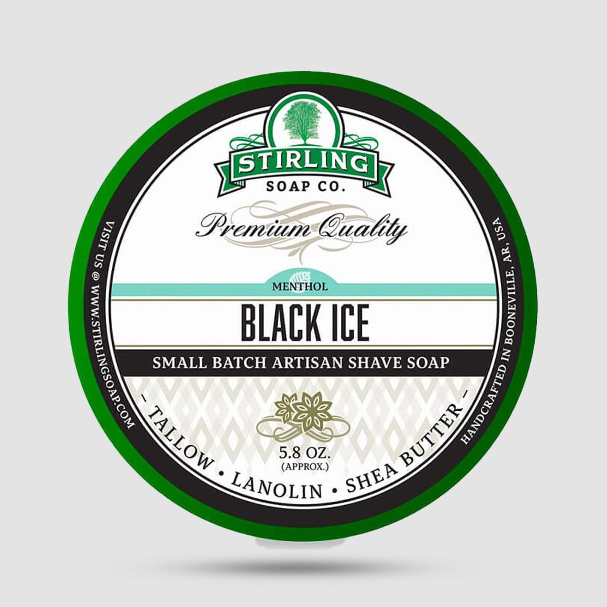 Shaving Soap - Stirling Soap Company - Black Ice 170ml