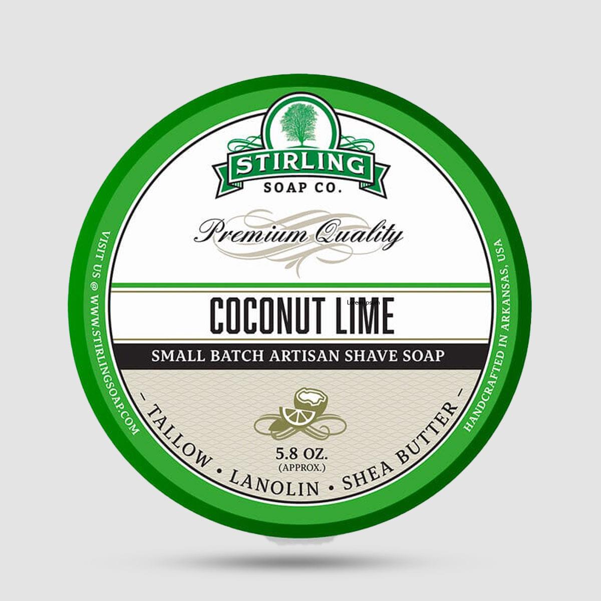 Shaving Soap - Stirling Soap Company - Coconut Lime 170ml