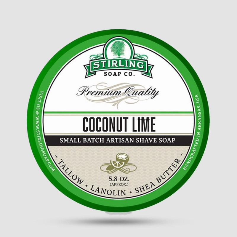 Σαπούνι Ξυρίσματος - Stirling Soap Company - Coconut Lime 170ml