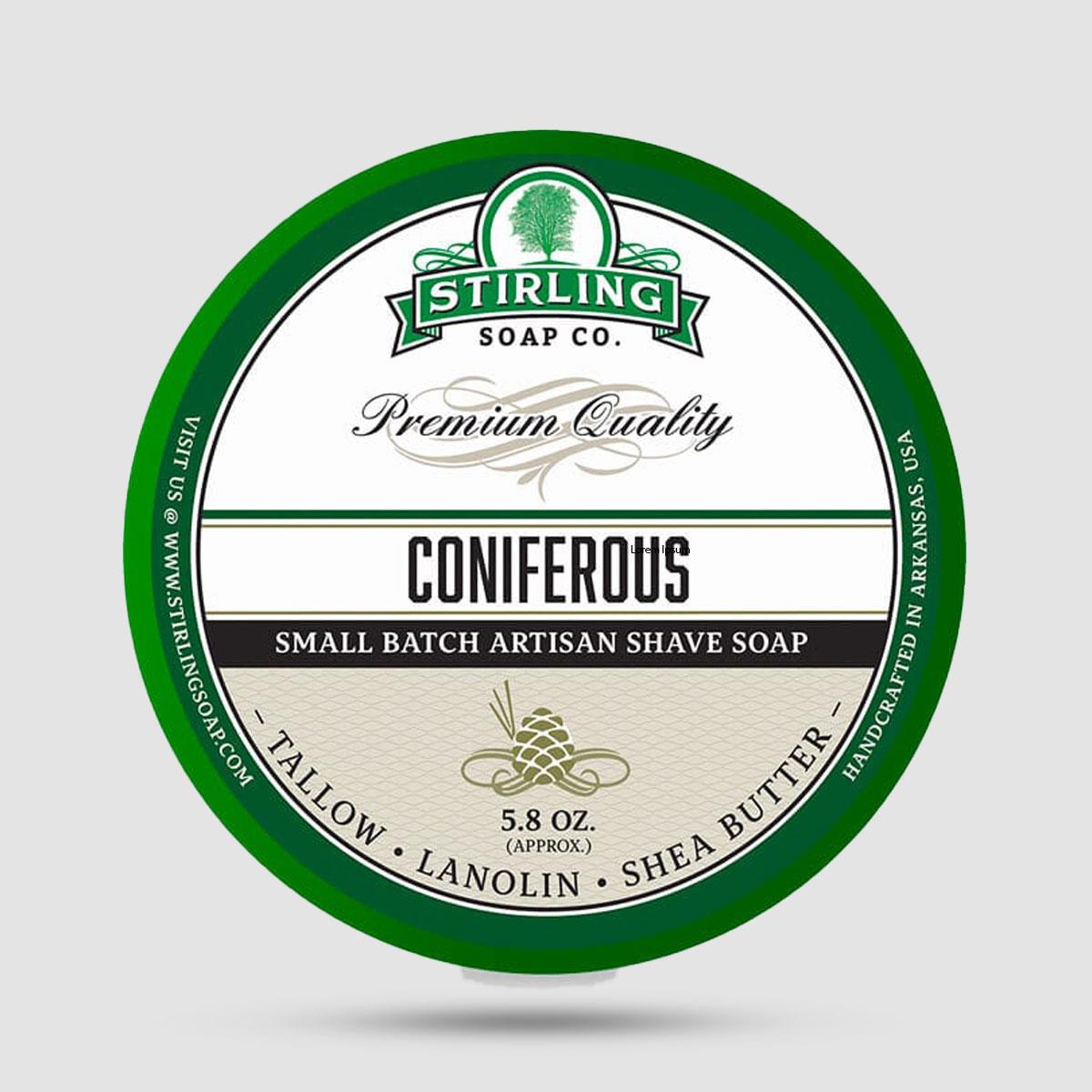 Shaving Soap - Stirling Soap Company - Coniferous 170ml