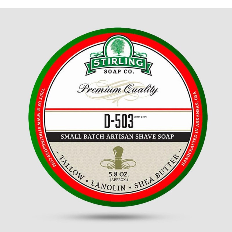 Shaving Soap - Stirling Soap Company - D-503 170ml