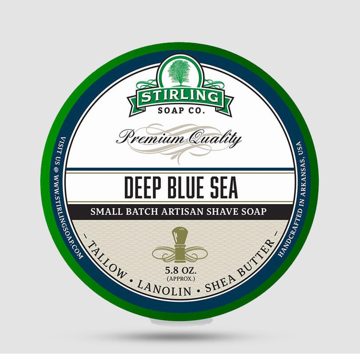 Shaving Soap - Stirling Soap Company - Deep Blue Sea 170ml