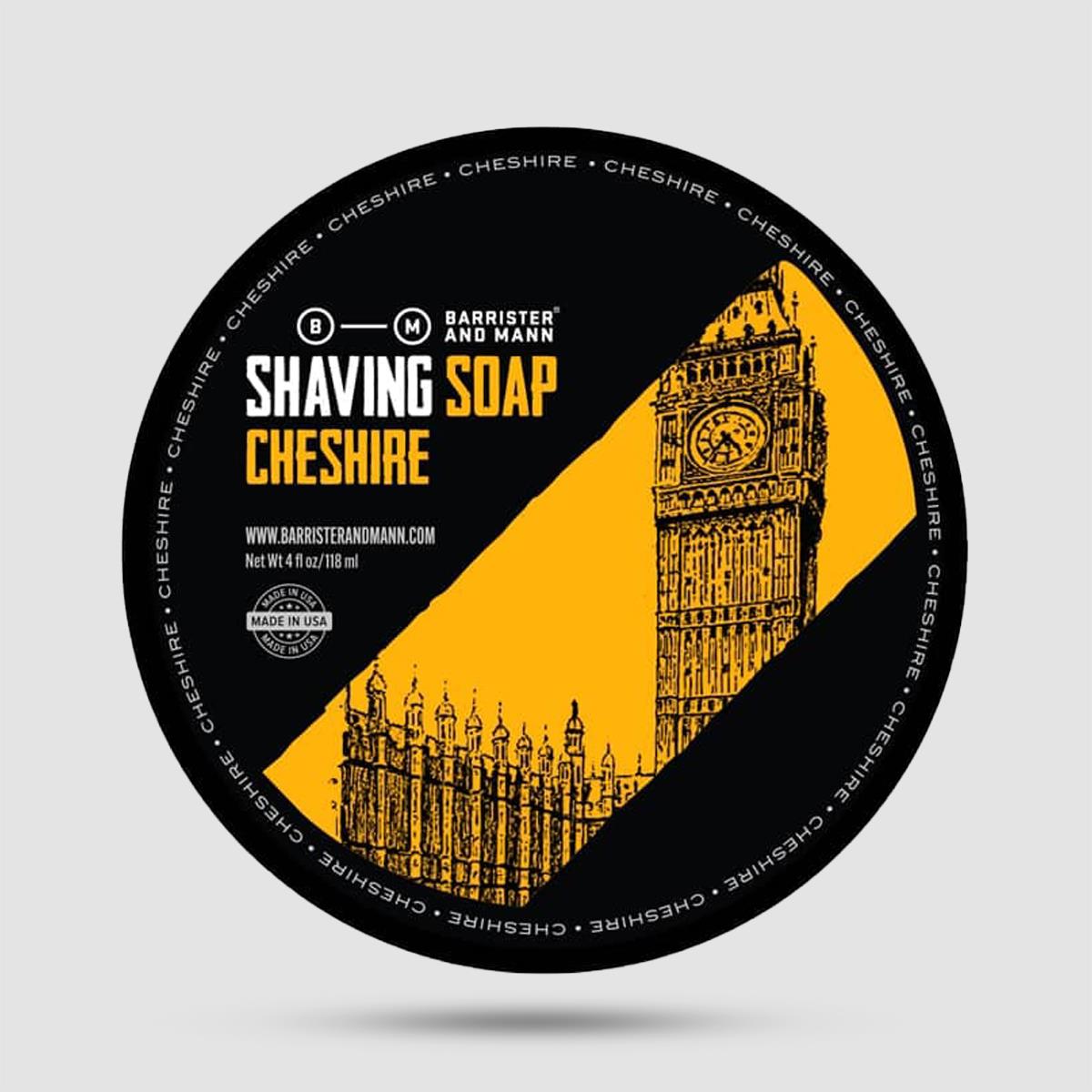 Shaving Soap - Barrister and Mann - Chesire 118ml