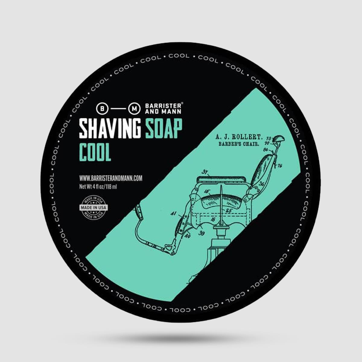 Shaving Soap - Barrister and Mann - Cool 118ml