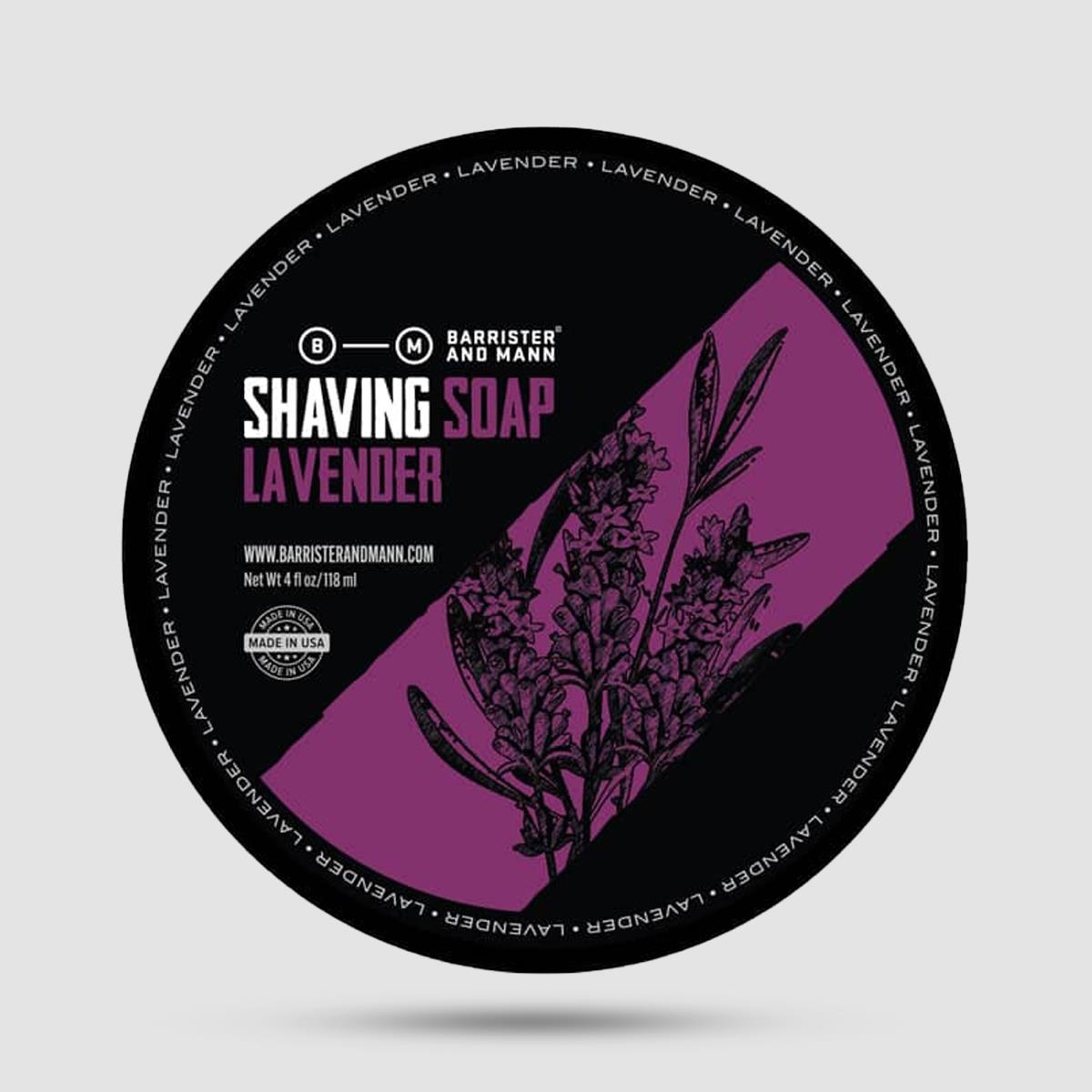 Shaving Soap - Barrister and Mann - Lavender 118ml