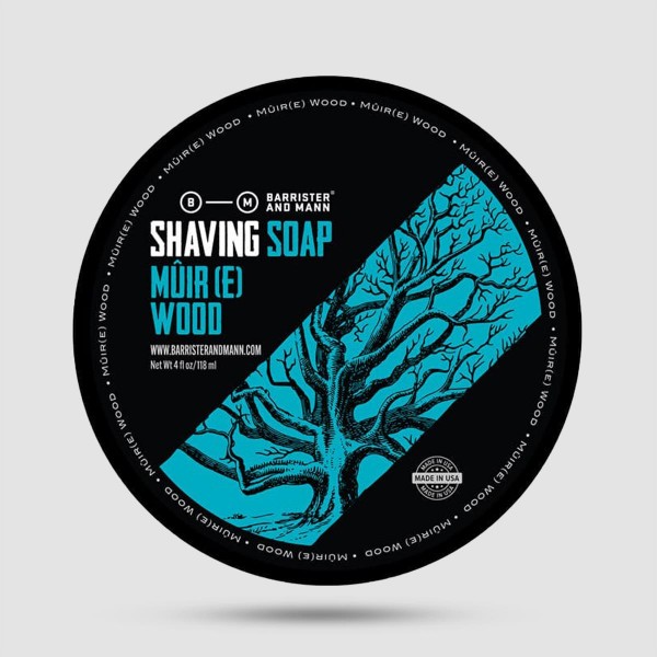 Σαπούνι Ξυρίσματος - Barrister and Mann - Muir(e) Wood 118ml