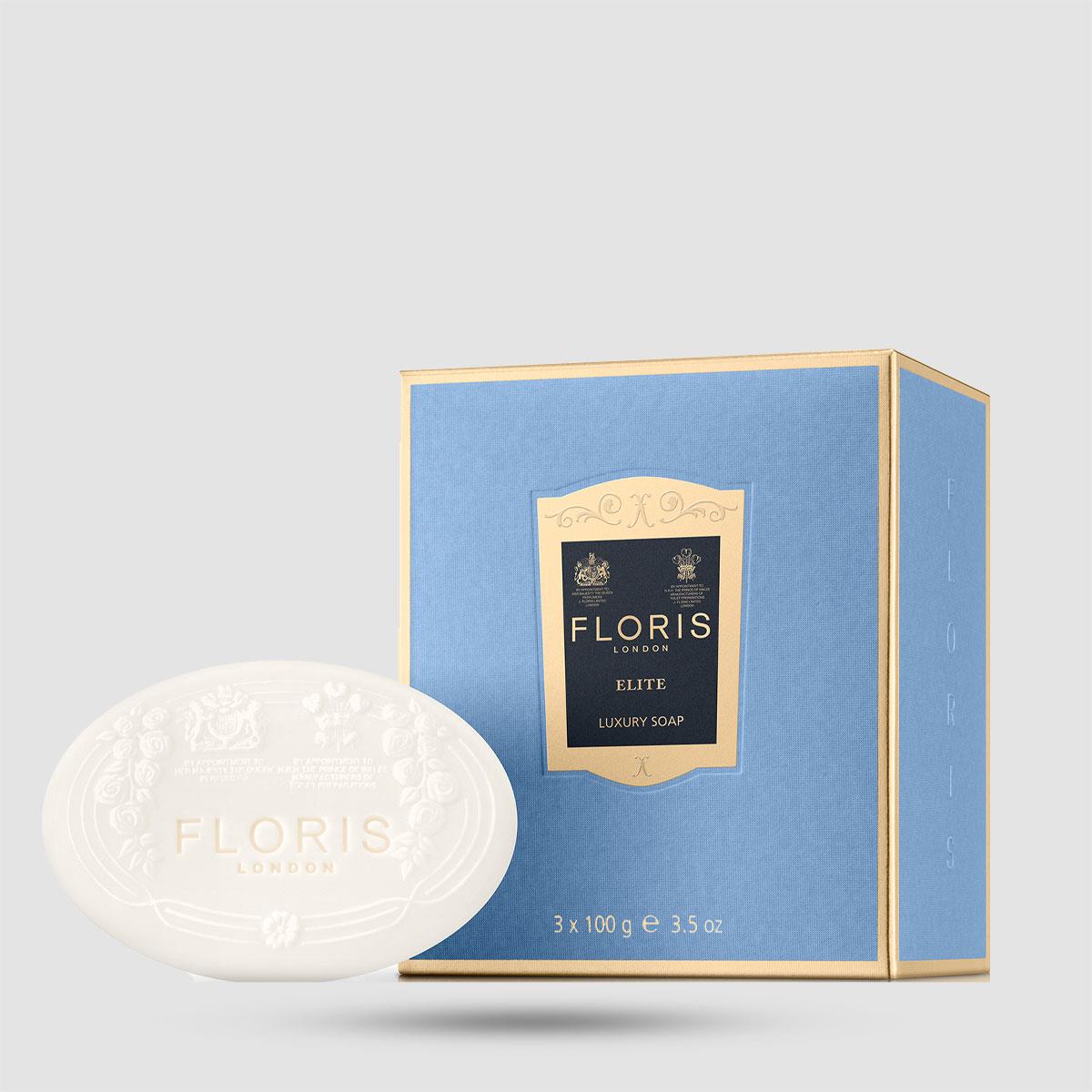 Σαπούνι Σώματος - Floris - Woody Green Elite Luxury 3 x 100g