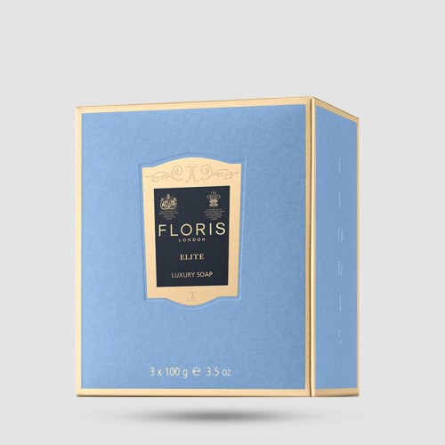 Luxury Soaps - Floris - Woody Green Elite Luxury 3 x 100g