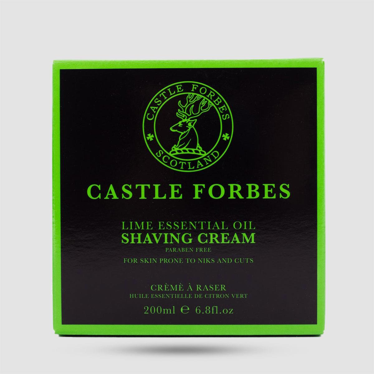 Shaving Cream - Castle Forbes - Lime Oils 200ml