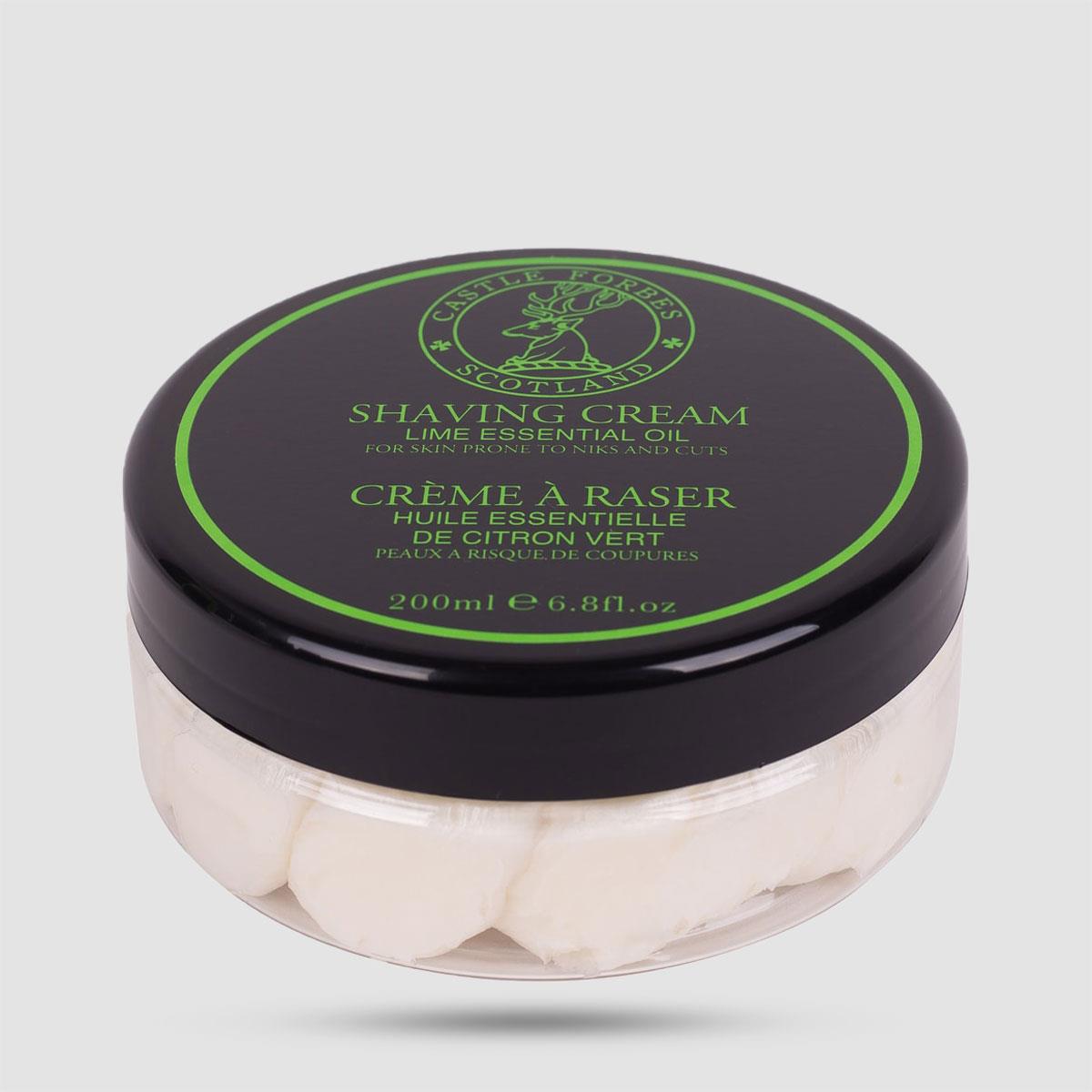 Shaving Cream - Castle Forbes - Lime Oils 200ml