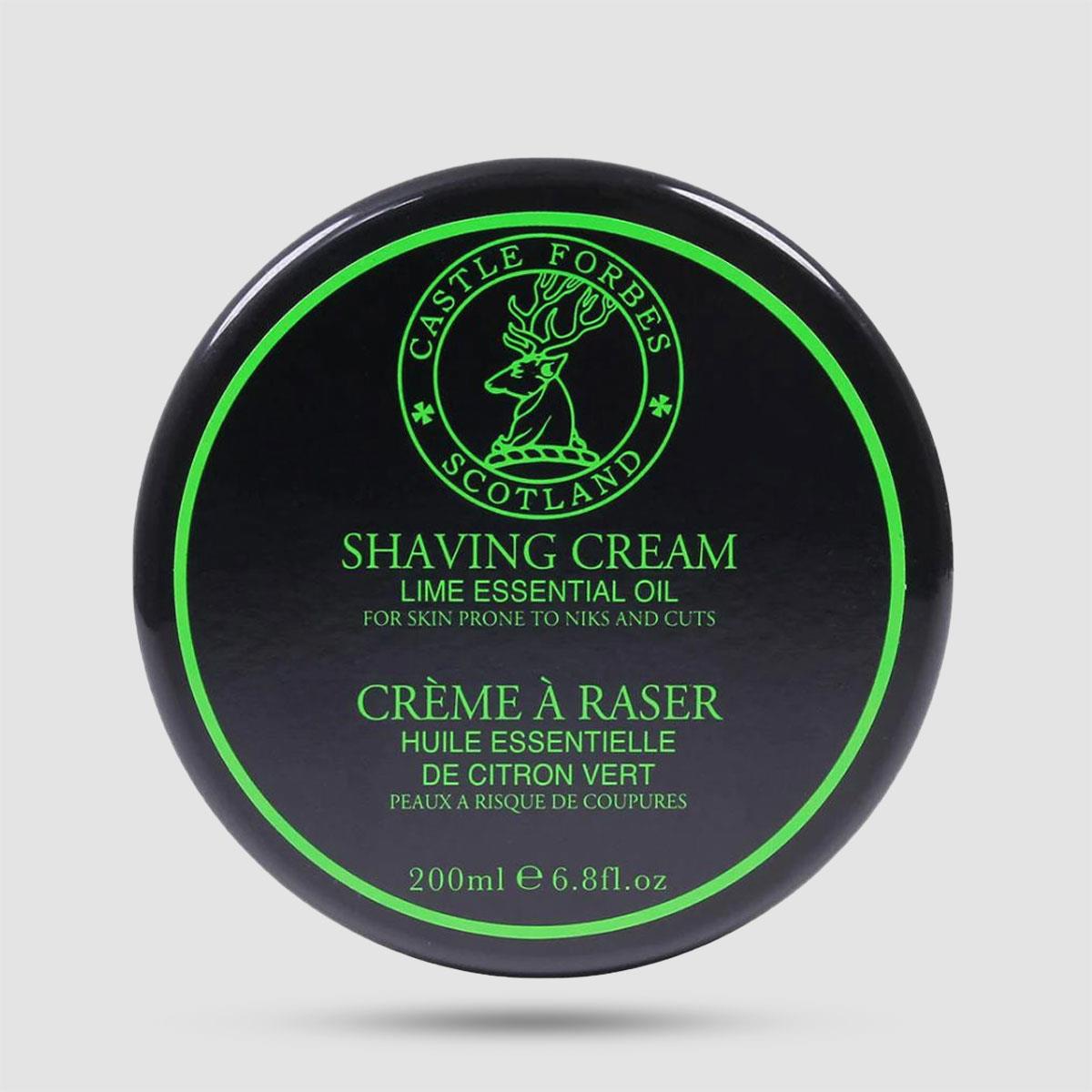 Shaving Cream - Castle Forbes - Lime Oils 200ml