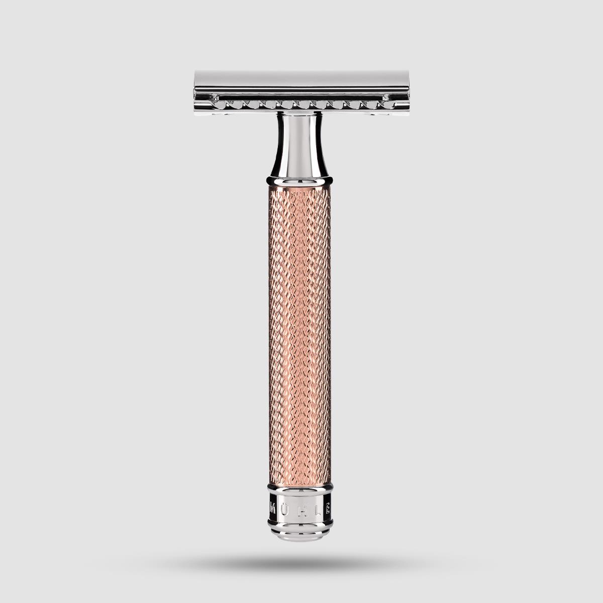 Safety Razor - Muhle Traditional - R 89 Rosegold, Closed Comb