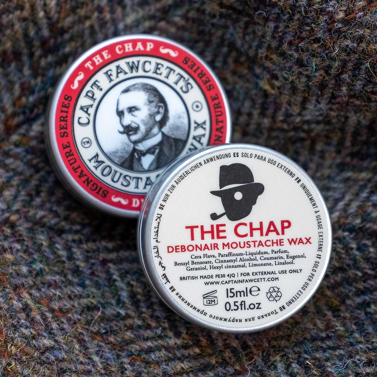 Moustache Wax - Captain Fawcett - The Chap 'Debonair' 15ml / 0.5 fl.oz