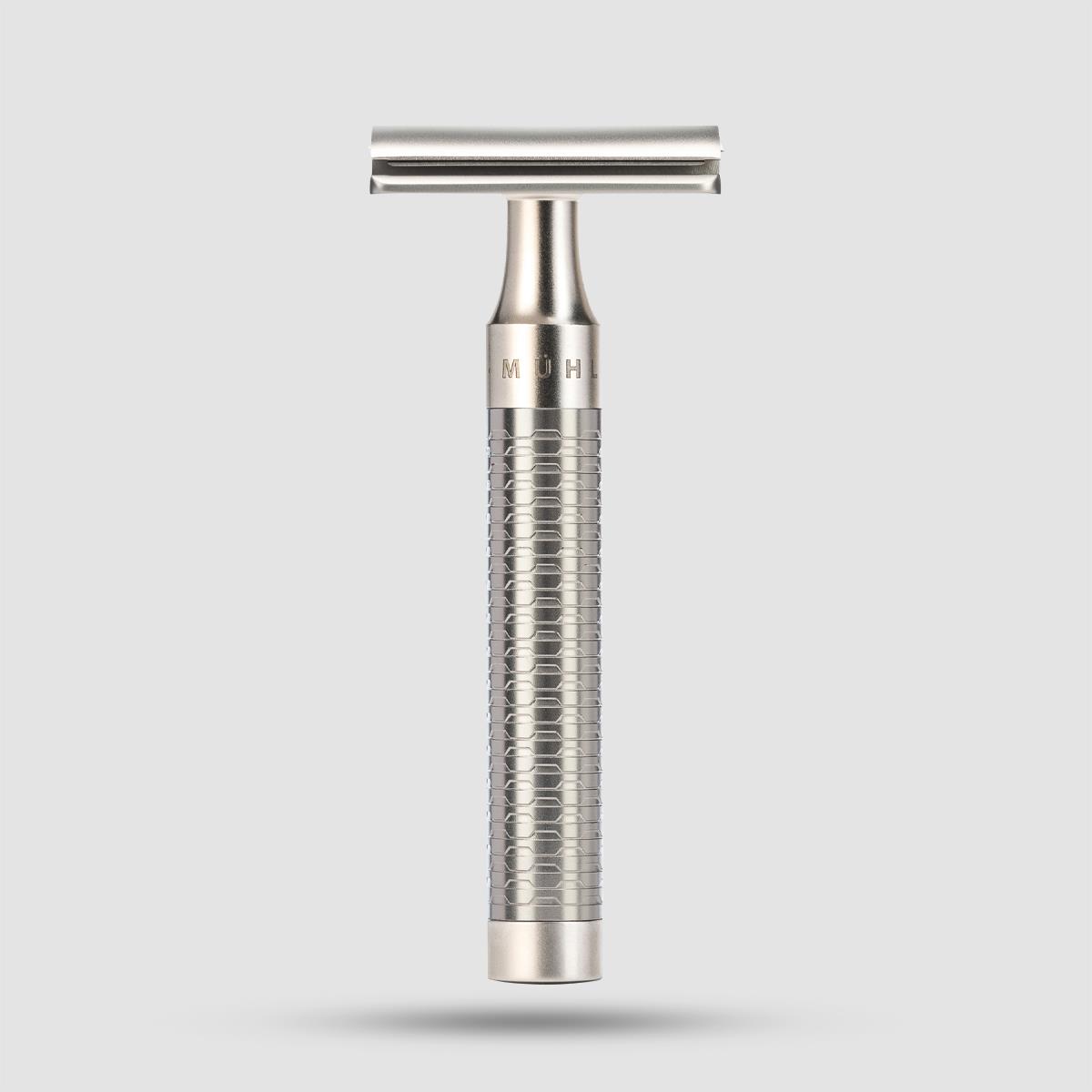 Safety Razor - Muhle - Stainless Steel, Silver Matt ( R 94 )