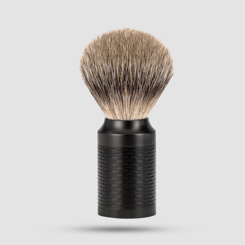 Shaving Brush - Muhle Rocca - 091 M 96 JET Silvertip Badger